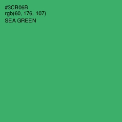 #3CB06B - Sea Green Color Image